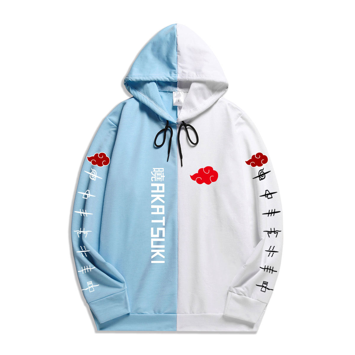 Anime Naruto Dawn Akatsuki Printed Hoodie Men's Pullover Casual Sweatshirt