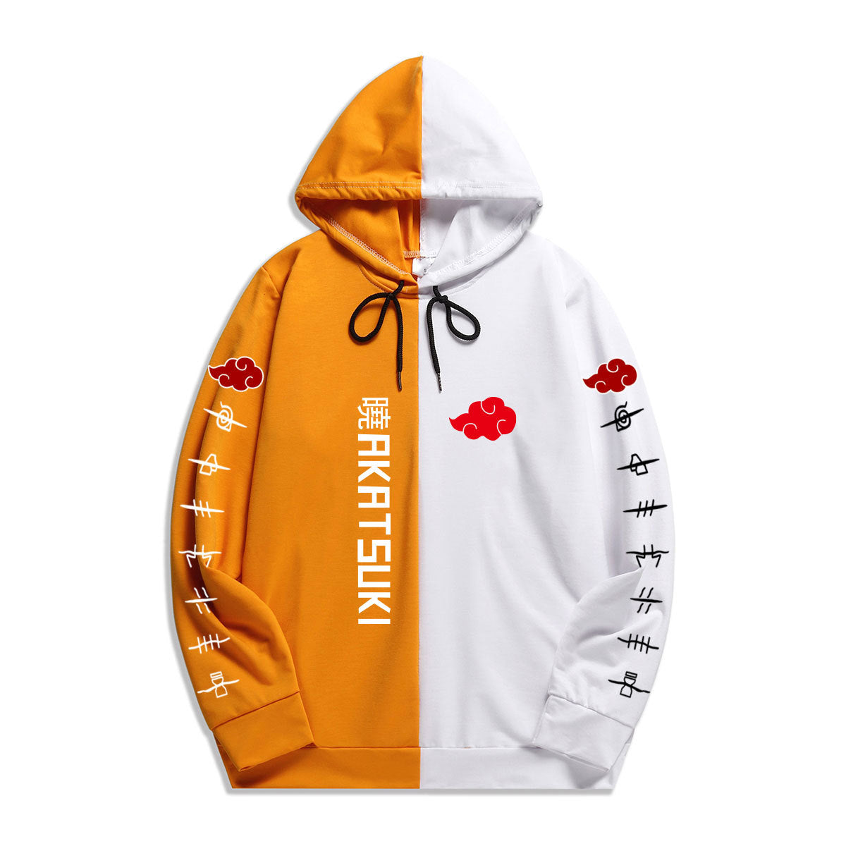 Anime Naruto Dawn Akatsuki Printed Hoodie Men's Pullover Casual Sweatshirt