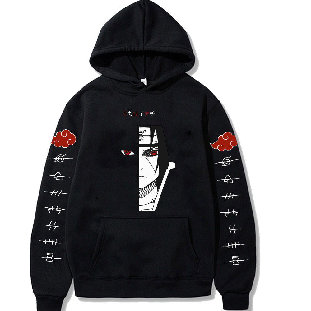 Japanese Anime Naruto Itachi Printed Hoodie Novel Sweatshirt Casual Hoodies