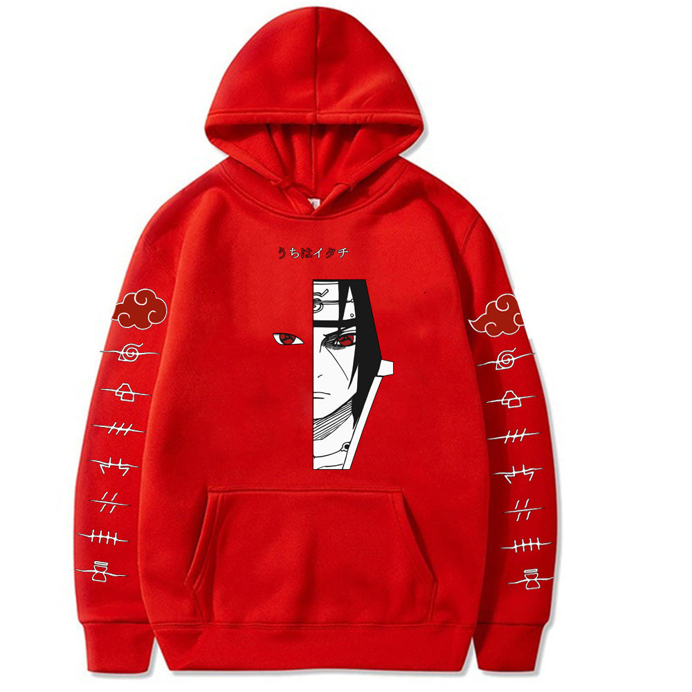 Japanese Anime Naruto Itachi Printed Hoodie Novel Sweatshirt Casual Hoodies