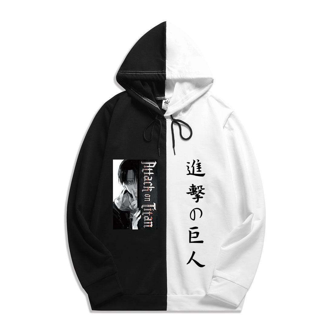 Anime Attack on Titan Levi Ackerman Men's/Women's Splicing Printed Hoodies