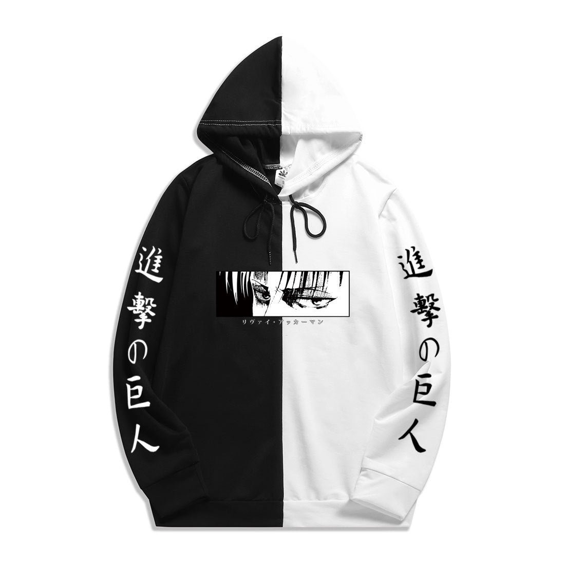 Anime Attack on Titan Levi Ackerman Men's/Women's Splicing Printed Hoodies