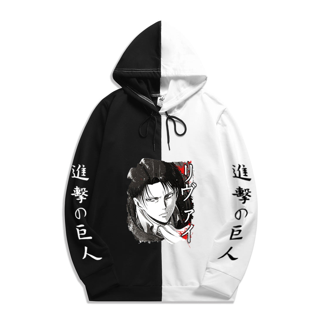 Anime Attack on Titan Levi Ackerman Men's/Women's Splicing Printed Hoodies