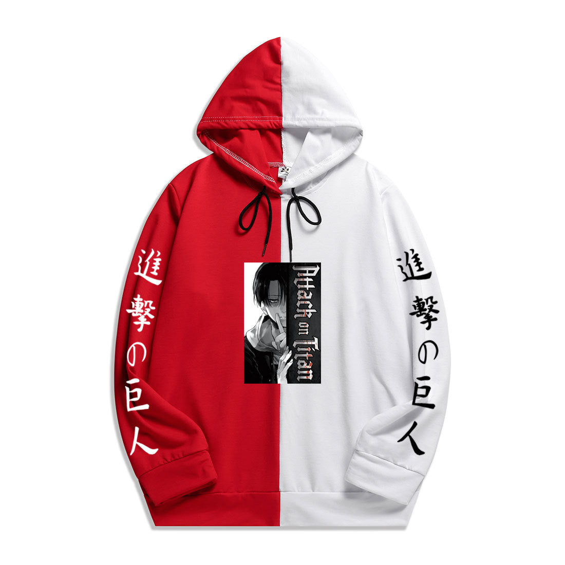 Anime Attack on Titan Levi Ackerman Men's/Women's Splicing Printed Hoodies