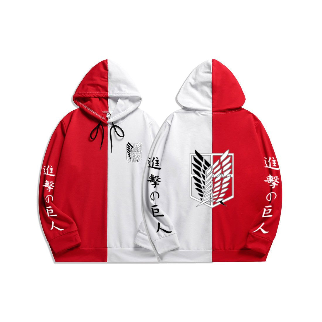 Anime Attack on Titan Levi Ackerman Men's/Women's Splicing Printed Hoodies
