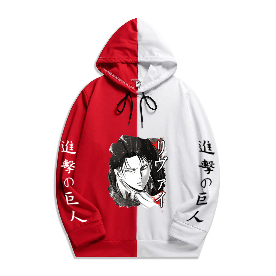 Anime Attack on Titan Levi Ackerman Men's/Women's Splicing Printed Hoodies
