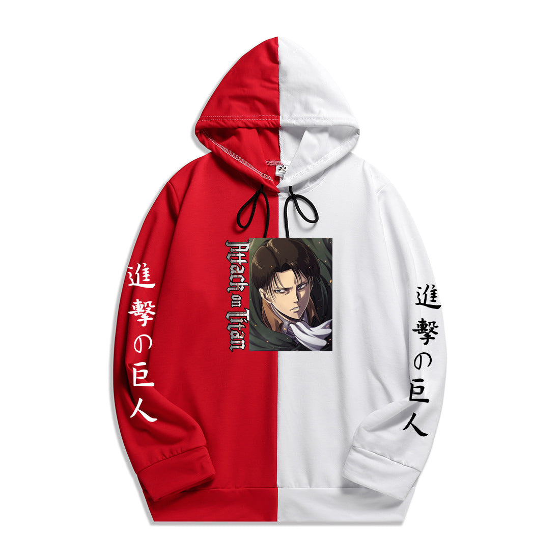 Anime Attack on Titan Levi Ackerman Men's/Women's Splicing Printed Hoodies