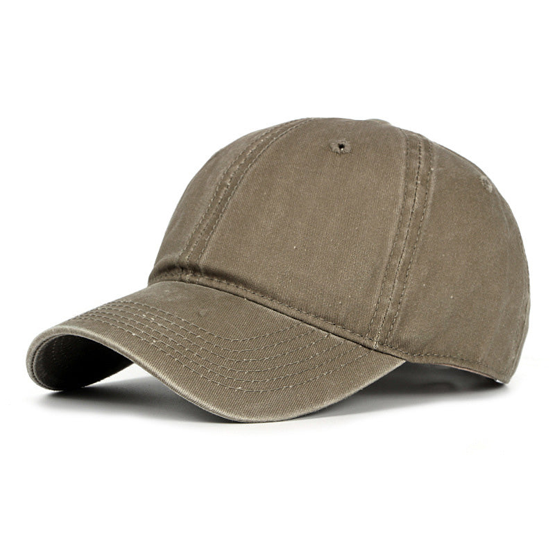 Fashion Washed Cotton Sun Hat Simple Light Board Baseball Cap - Loritta