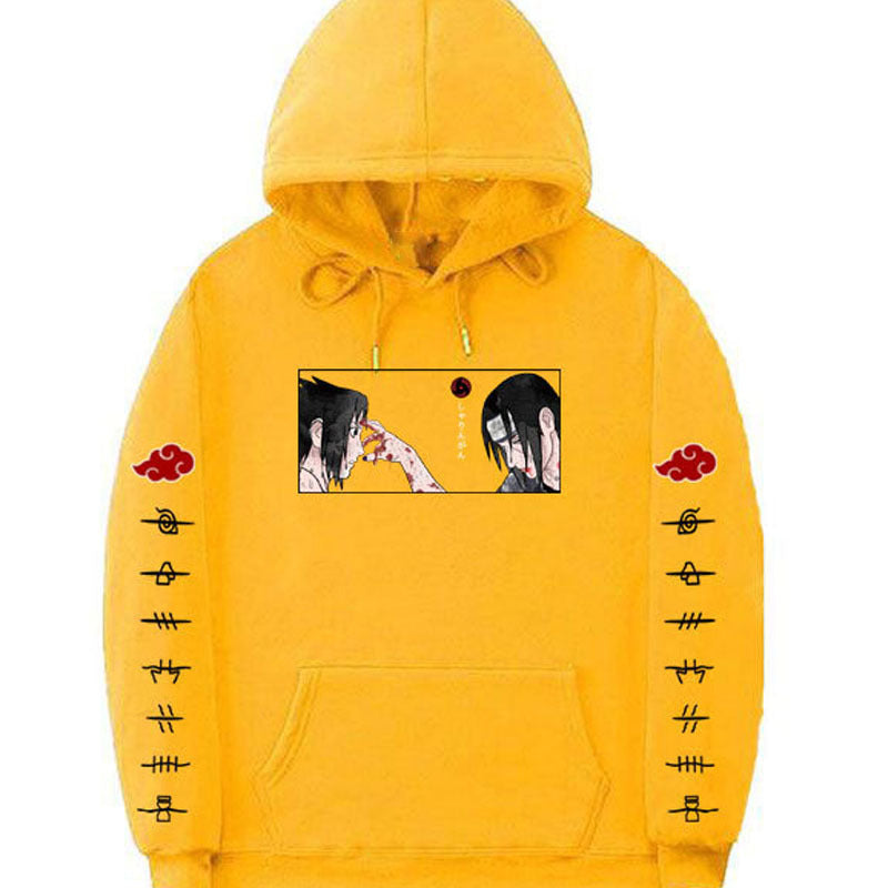 Japanese Anime Naruto Itachi Printed Hoodie Novel Sweatshirt Casual Hoodies