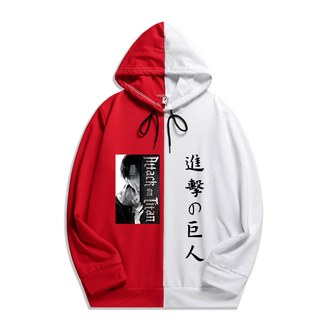 Anime Attack on Titan Levi Ackerman Men's/Women's Splicing Printed Hoodies