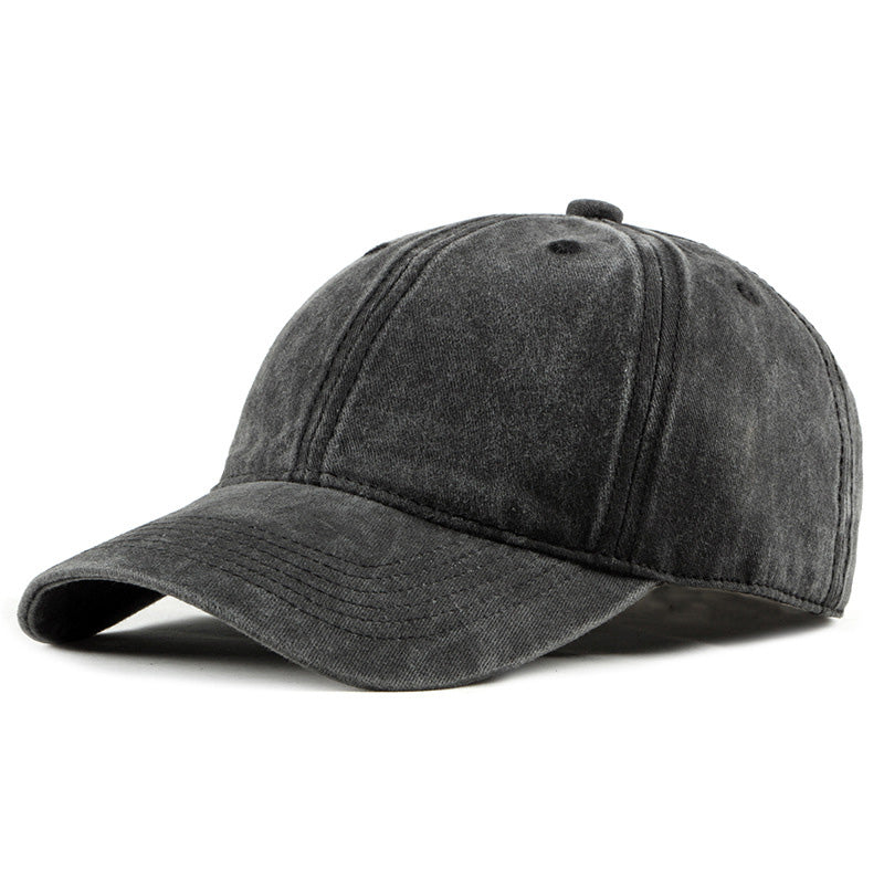 Fashion Washed Cotton Sun Hat Simple Light Board Baseball Cap - Loritta