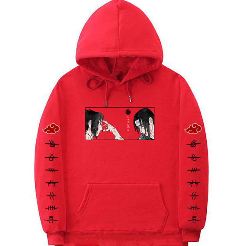Japanese Anime Naruto Itachi Printed Hoodie Novel Sweatshirt Casual Hoodies