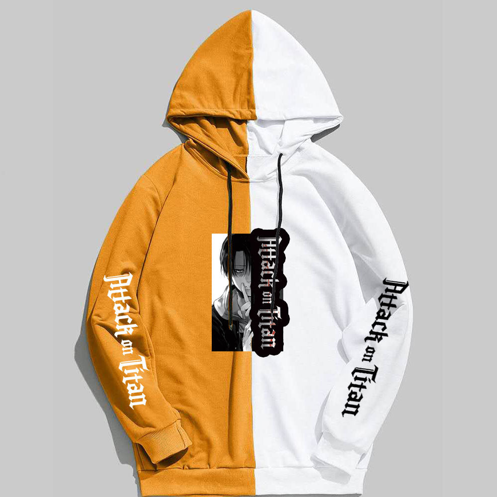 Anime Attack on Titan Levi Ackerman Men's/Women's Splicing Printed Hoodies