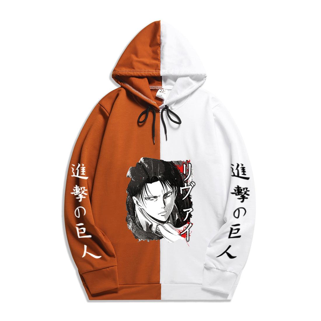 Anime Attack on Titan Levi Ackerman Men's/Women's Splicing Printed Hoodies