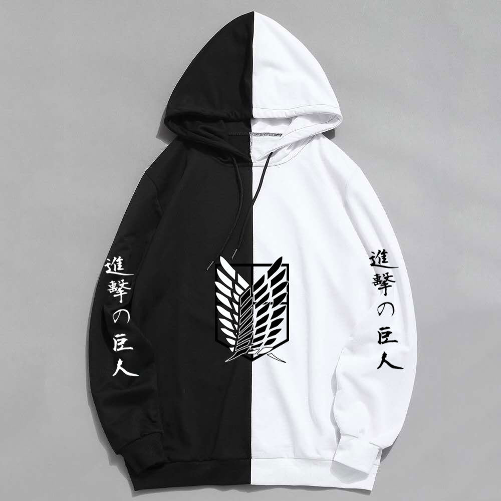 Anime Attack on Titan Levi Ackerman Men's/Women's Splicing Printed Hoodies