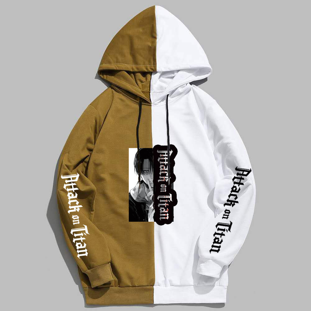 Anime Attack on Titan Levi Ackerman Men's/Women's Splicing Printed Hoodies