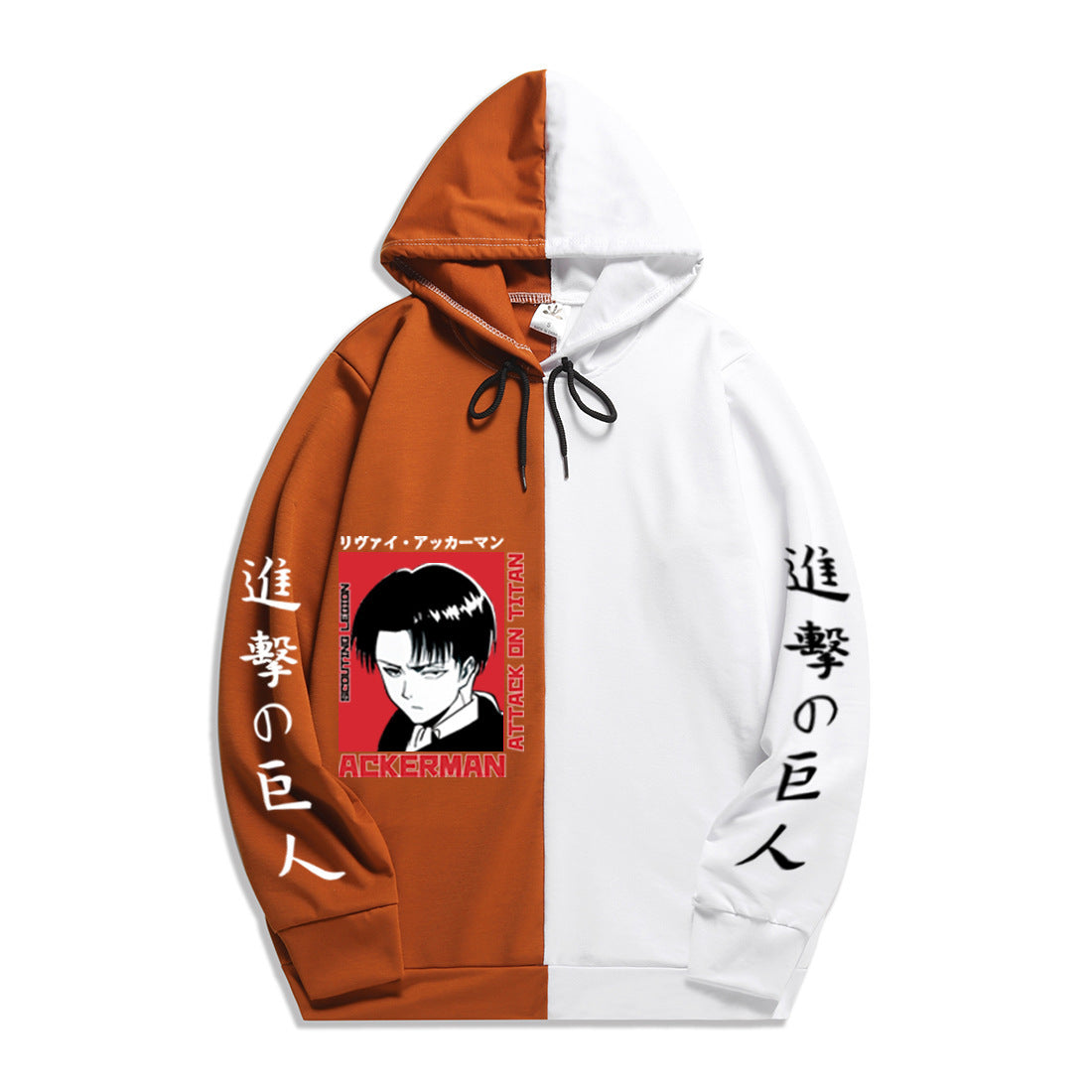 Anime Attack on Titan Levi Ackerman Men's/Women's Splicing Printed Hoodies