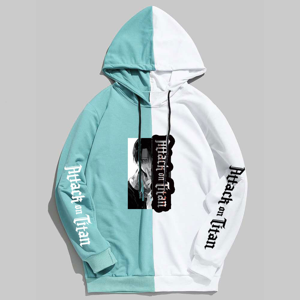 Anime Attack on Titan Levi Ackerman Men's/Women's Splicing Printed Hoodies