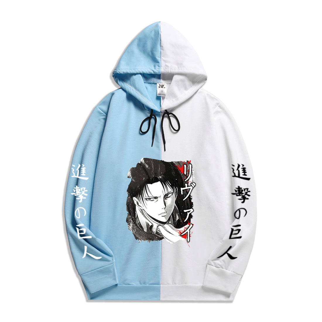 Anime Attack on Titan Levi Ackerman Men's/Women's Splicing Printed Hoodies