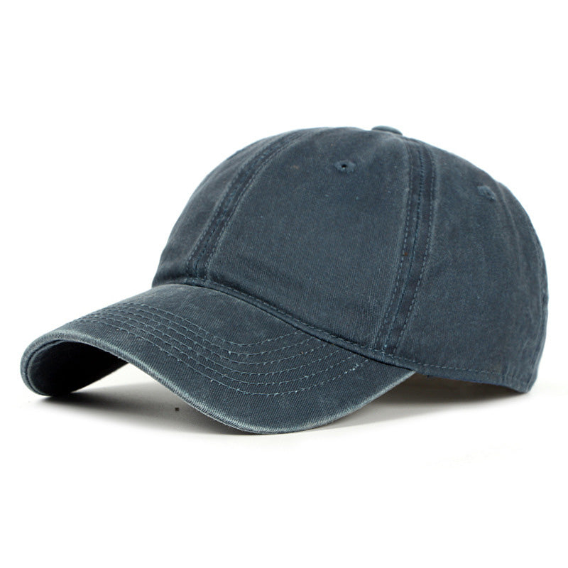 Fashion Washed Cotton Sun Hat Simple Light Board Baseball Cap - Loritta