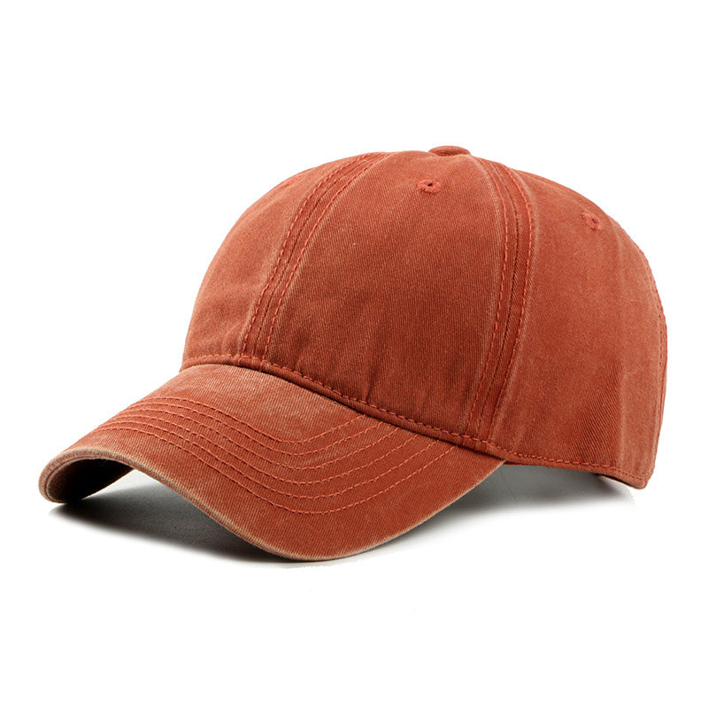 Fashion Washed Cotton Sun Hat Simple Light Board Baseball Cap - Loritta
