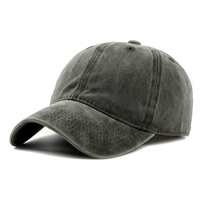 Fashion Washed Cotton Sun Hat Simple Light Board Baseball Cap - Loritta