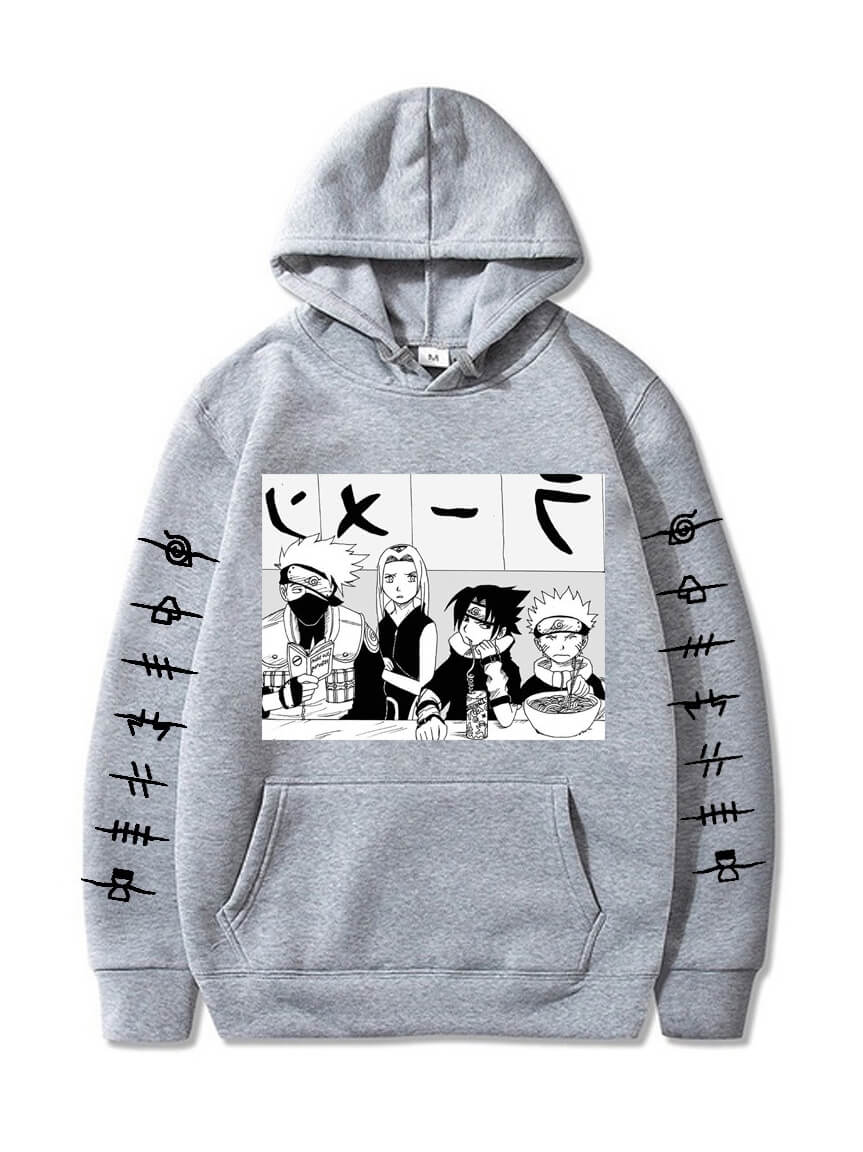 Anime Naruto Team Uzumaki Hoodies Manga Men's Pullover Women's Sweatshirt
