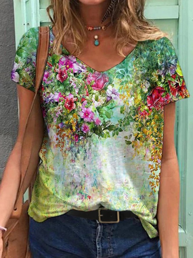 floral-casual-shift-short-sleeve-t-shirts-img-show