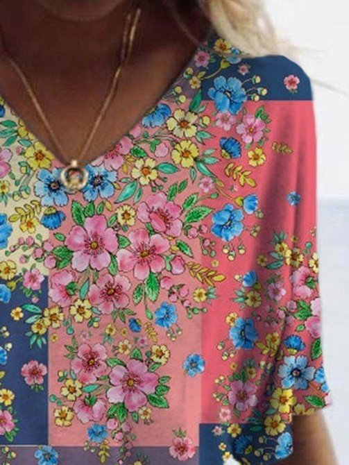 cotton-blend-floral-short-sleeve-vintage-t-shirts-img-show