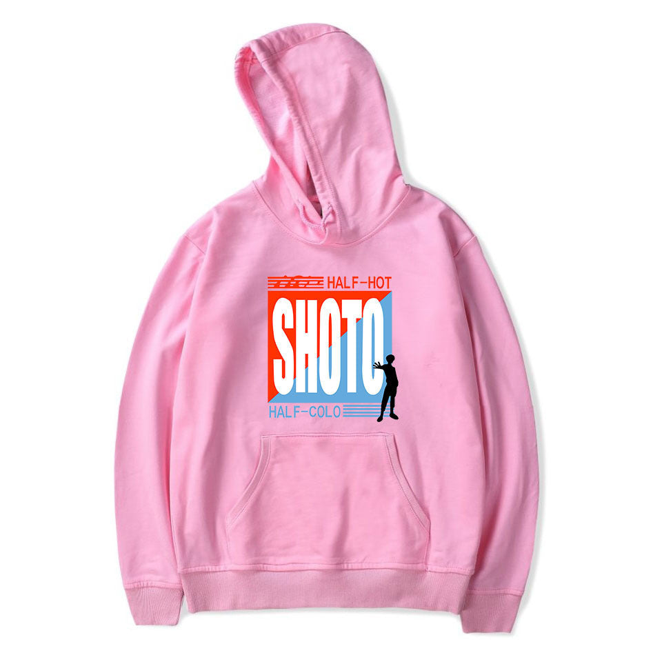 Japanese Anime My Hero Academia Shoto Todoroki Hoodie Casual Sweatshirt