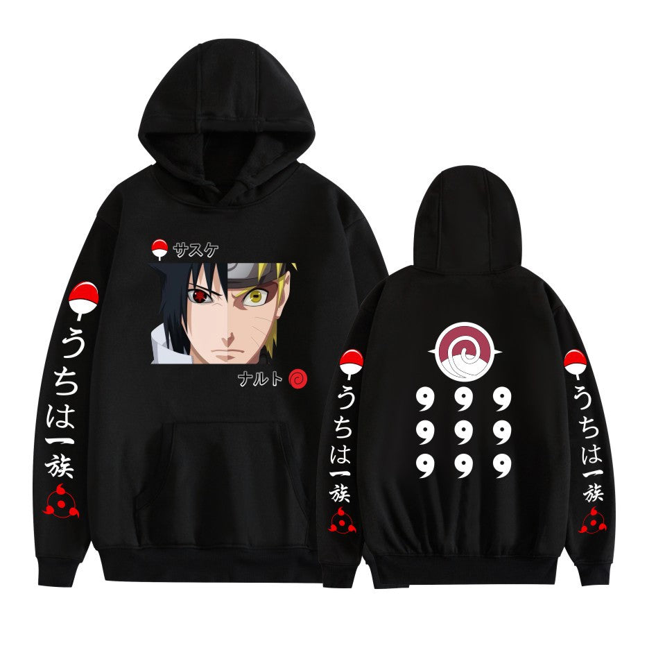 Japanese Anime Hoodies, Naruto's Sasuke Printed Sweatshirt