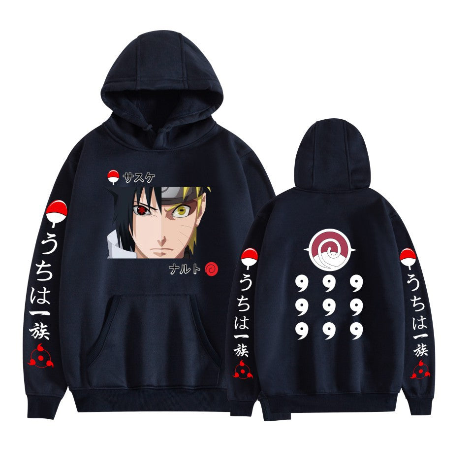 Japanese Anime Hoodies, Naruto's Sasuke Printed Sweatshirt