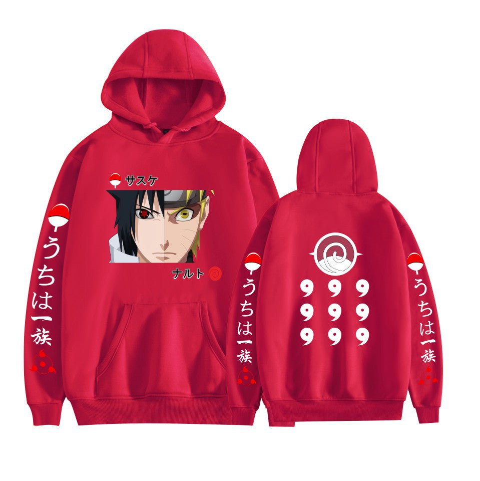 Japanese Anime Hoodies, Naruto's Sasuke Printed Sweatshirt