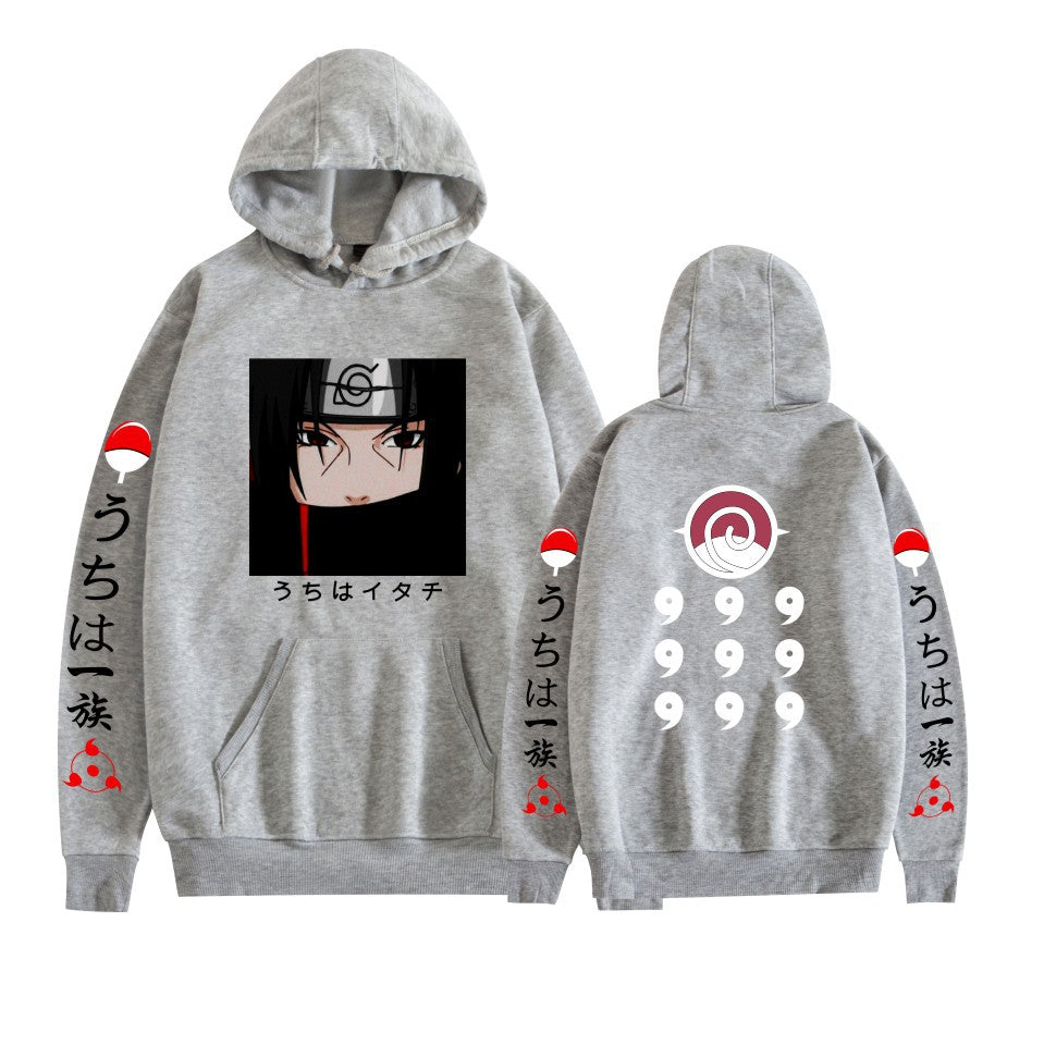Japanese Anime Hoodies, Naruto's Itachi Uchiha Printed Sweatshirt