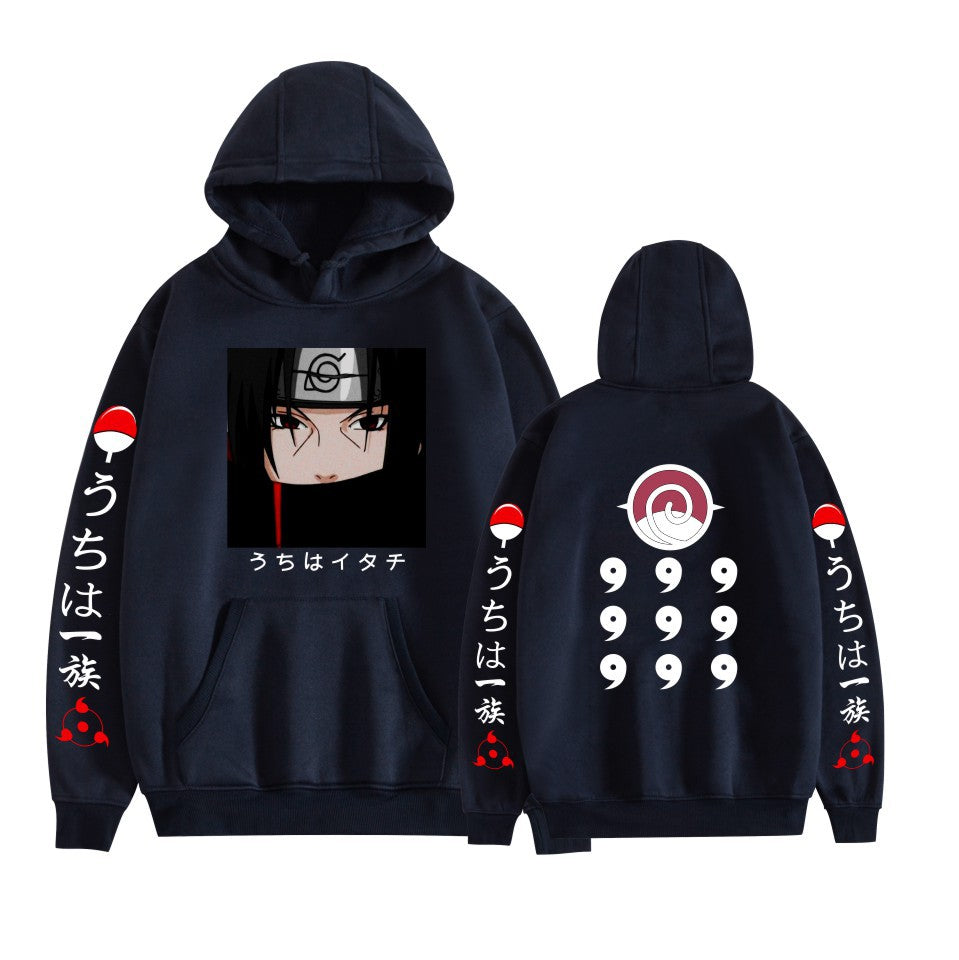Japanese Anime Hoodies, Naruto's Itachi Uchiha Printed Sweatshirt
