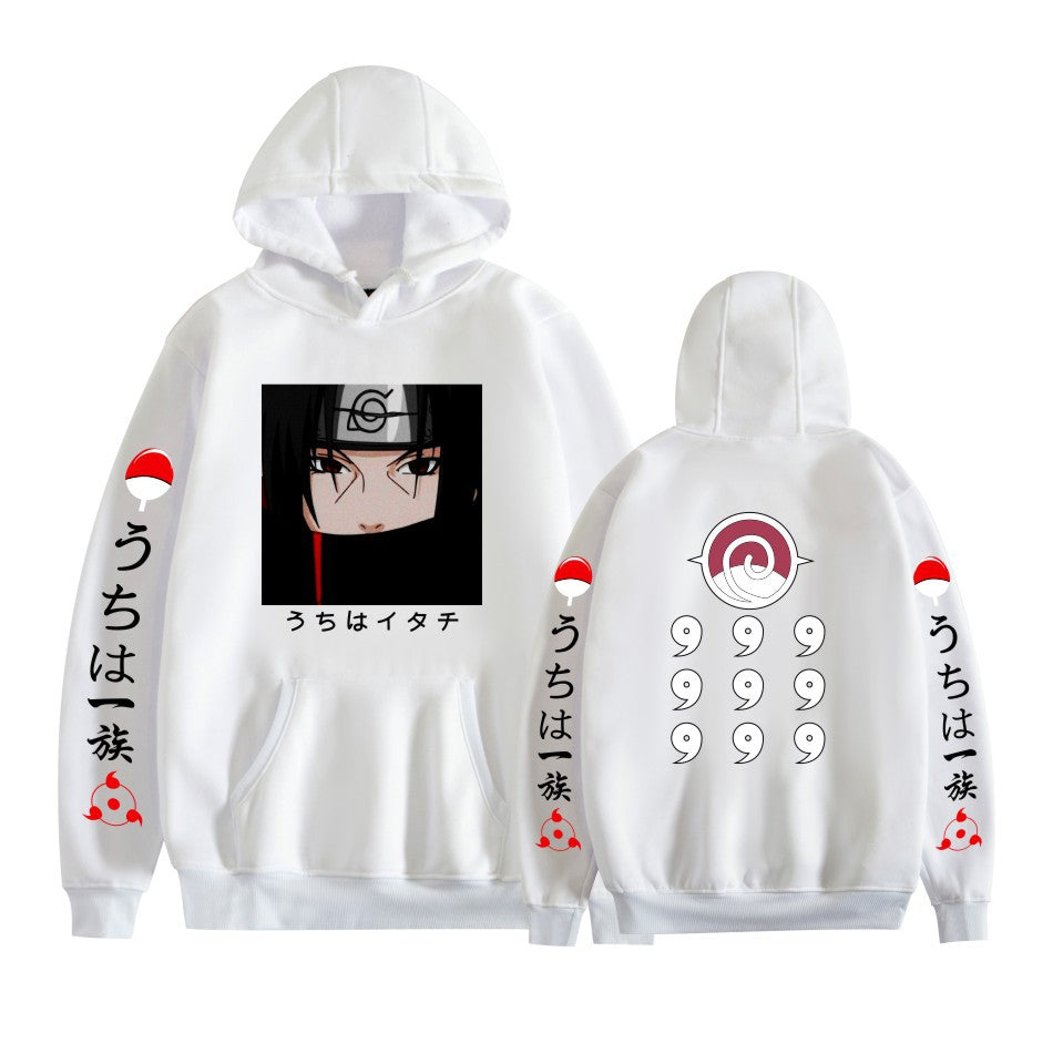 Japanese Anime Hoodies, Naruto's Itachi Uchiha Printed Sweatshirt