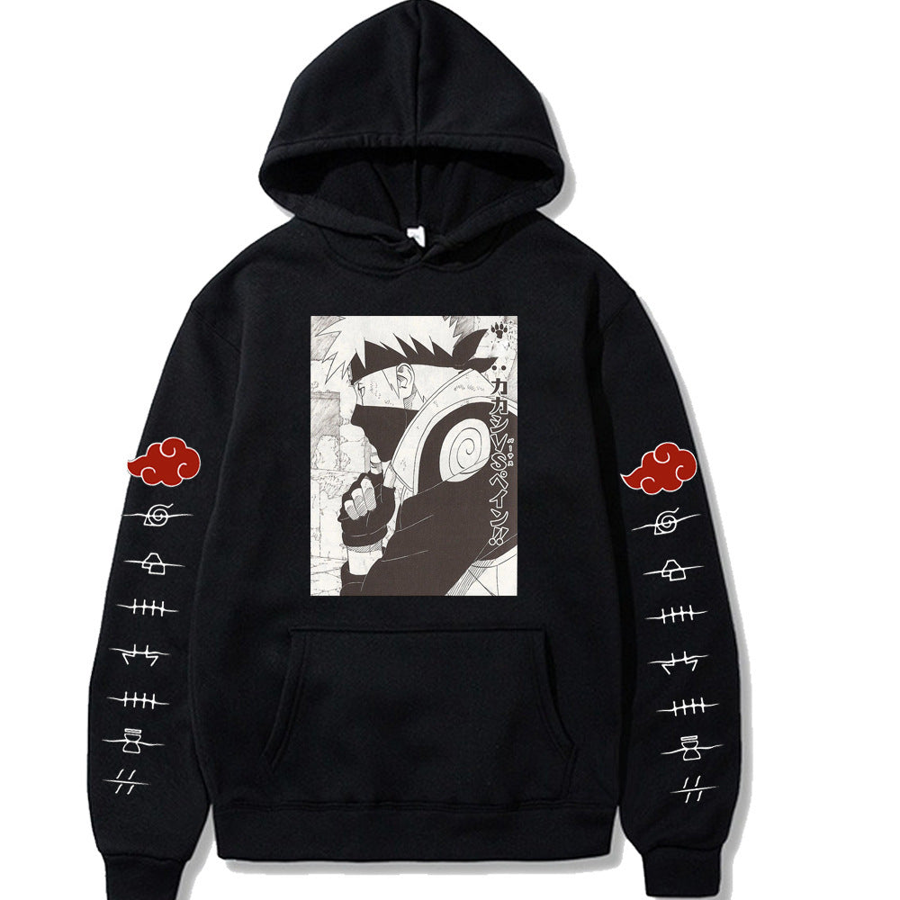 Japanese Anime Naruto Itachi Novelty Hoodies Printed Casual Sweatshirt