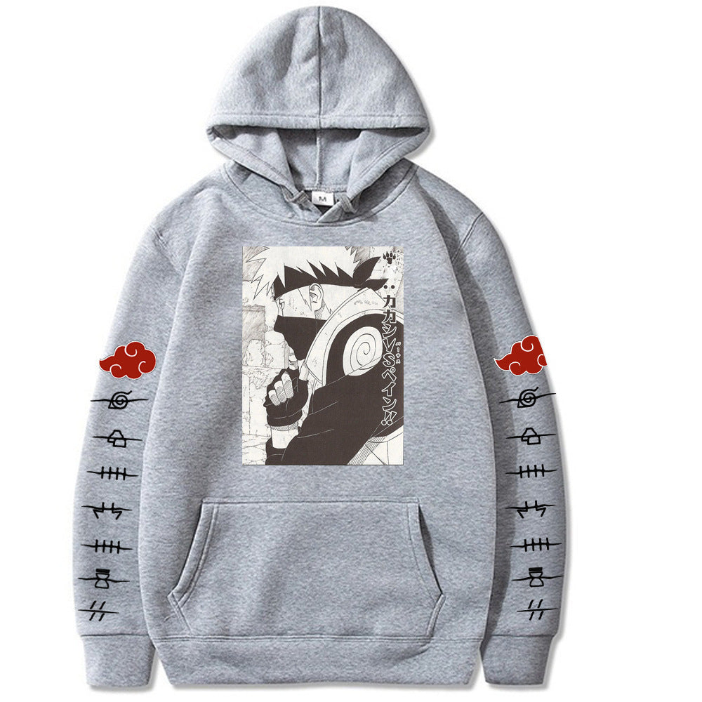 Japanese Anime Naruto Itachi Novelty Hoodies Printed Casual Sweatshirt