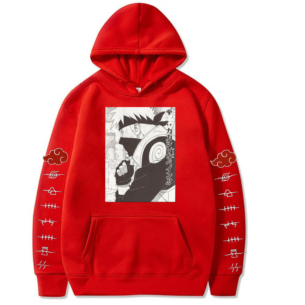 Japanese Anime Naruto Itachi Novelty Hoodies Printed Casual Sweatshirt