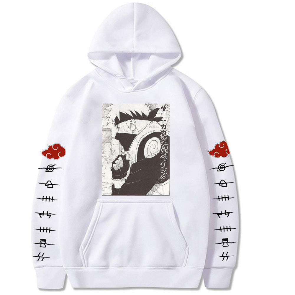 Japanese Anime Naruto Itachi Novelty Hoodies Printed Casual Sweatshirt