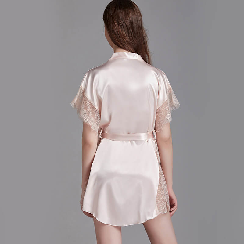 Women Robes Sexy Soft Silk Like Loungewear
