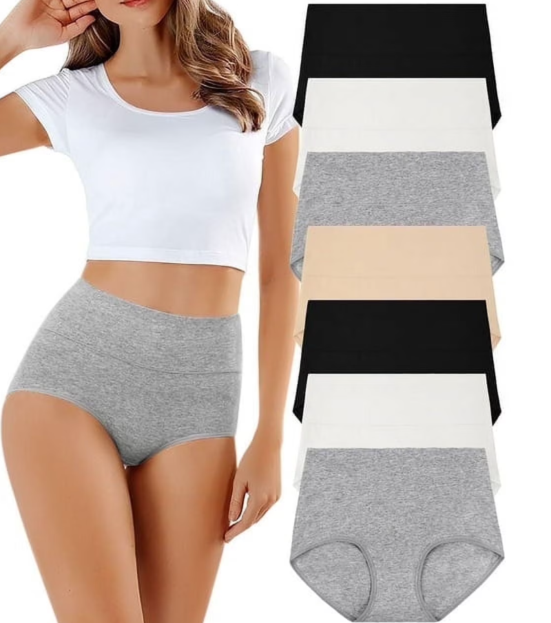 Loritta 7 Pcs Womens Cotton Underwear Sexy Stretch Panties Low High Hipster Ladies Soft