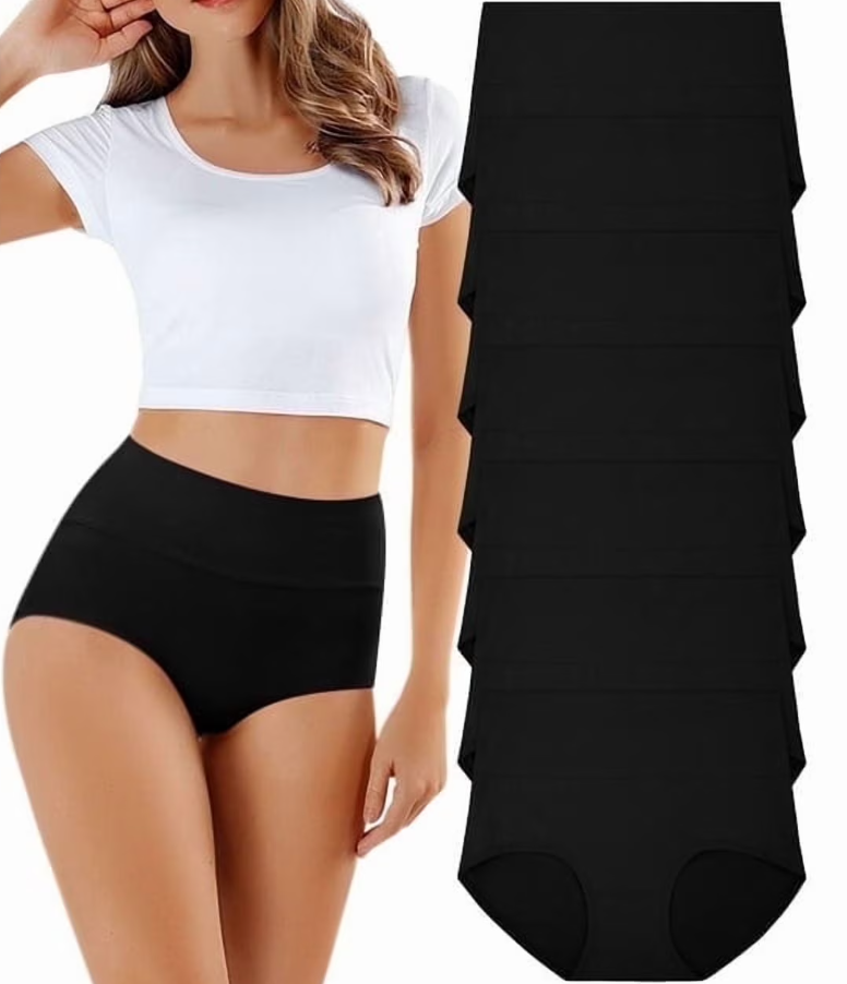 Loritta 7 Pcs Womens Cotton Underwear Sexy Stretch Panties Low High Hipster Ladies Soft