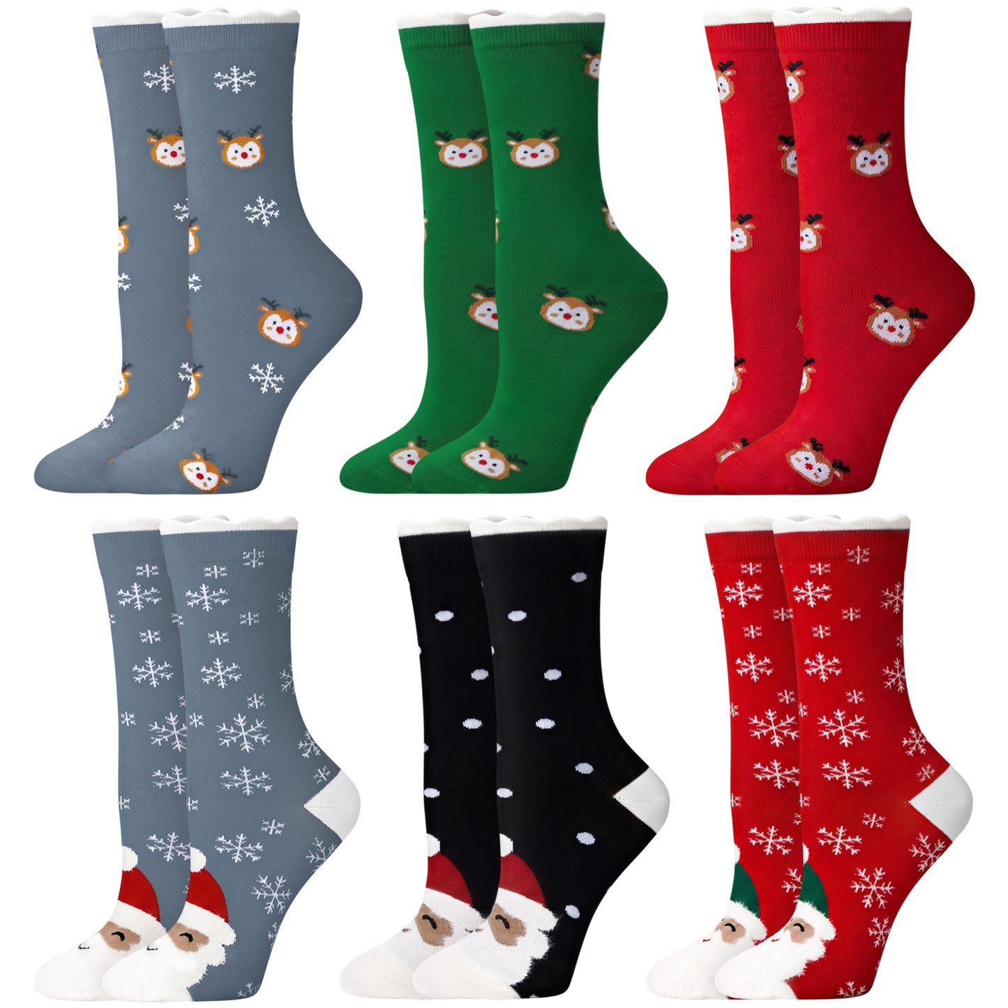 Loritta Womens Cute Socks Dog Cat Novelty Animal Socks Girl Cartoon Cotton Casual Crew Funny Socks Gifts