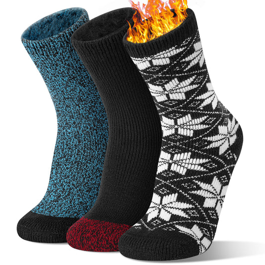 Loritta Thermal Socks for Men Winter Warm Heated Socks for Cold Weather