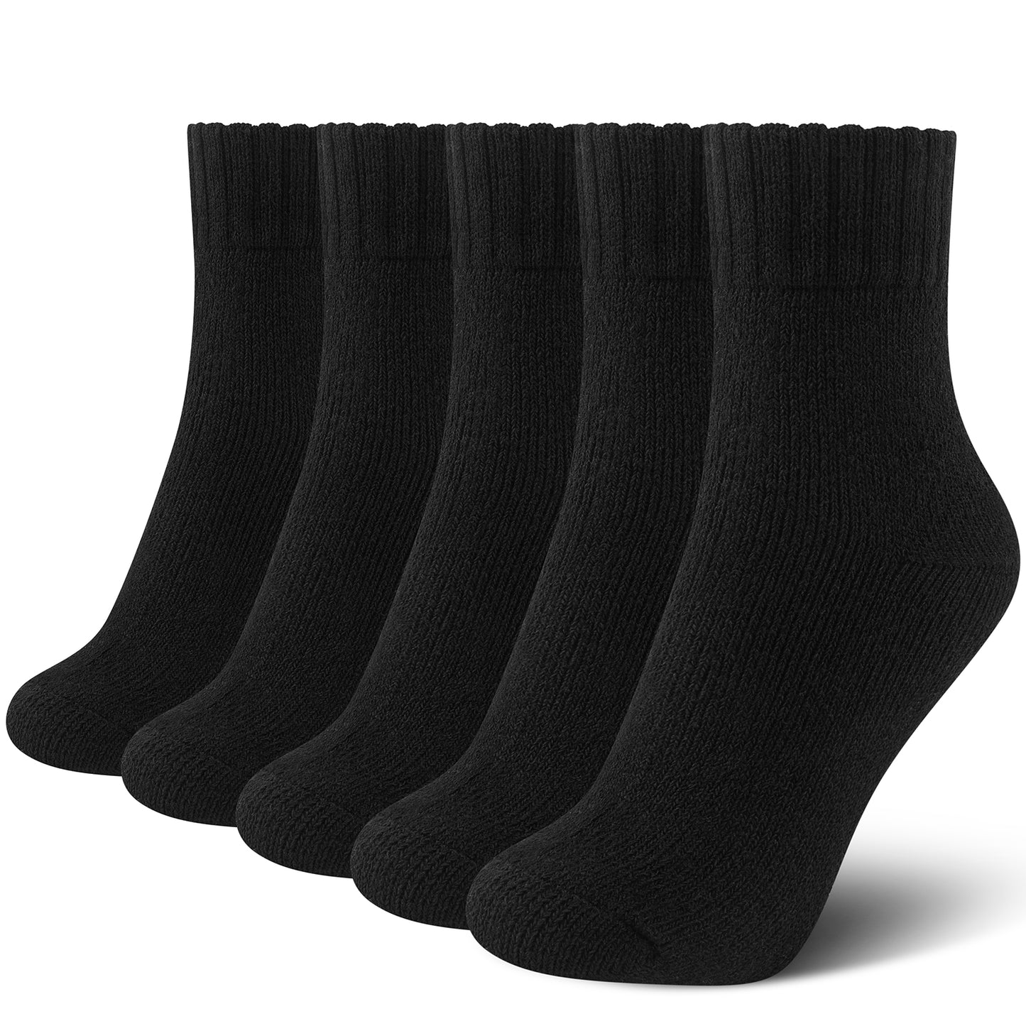 Loritta 5 Pairs Womens Wool Socks Thick Warm Winter Vintage Knit Thermal Gifts
