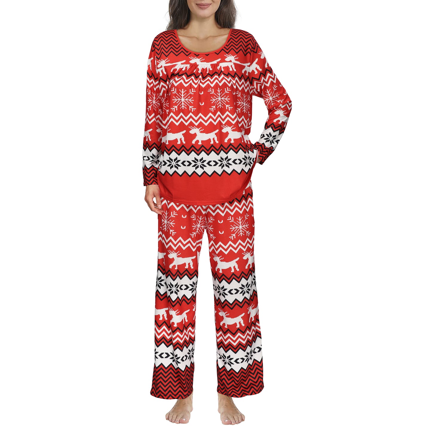 Loritta Womens Pajama Sets 2 Piece Loungewear Long Sleeve Shirts and Pants Pjs Sleepwear with Pockets