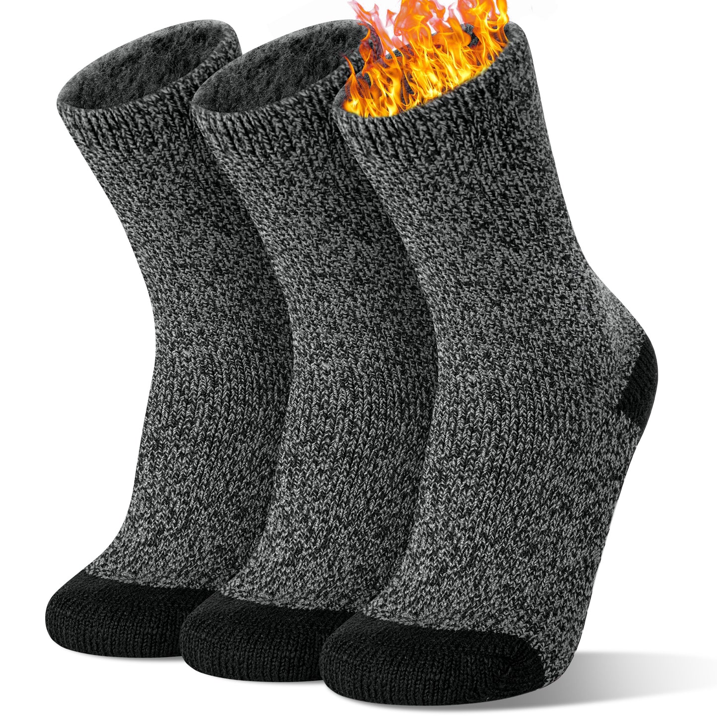 Loritta Thermal Socks for Men Winter Warm Heated Socks for Cold Weather
