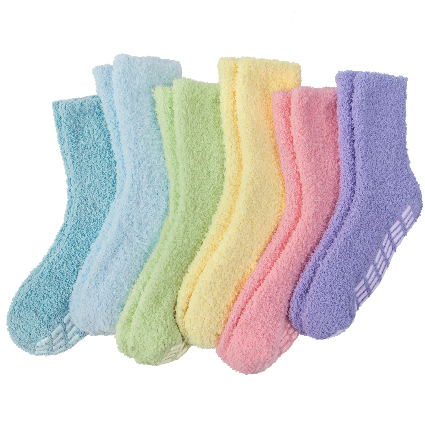 Loritta Winter Womens Fuzzy Socks Soft Warm Cozy Fluffy Soft Slipper Socks Gifts 6 Pairs