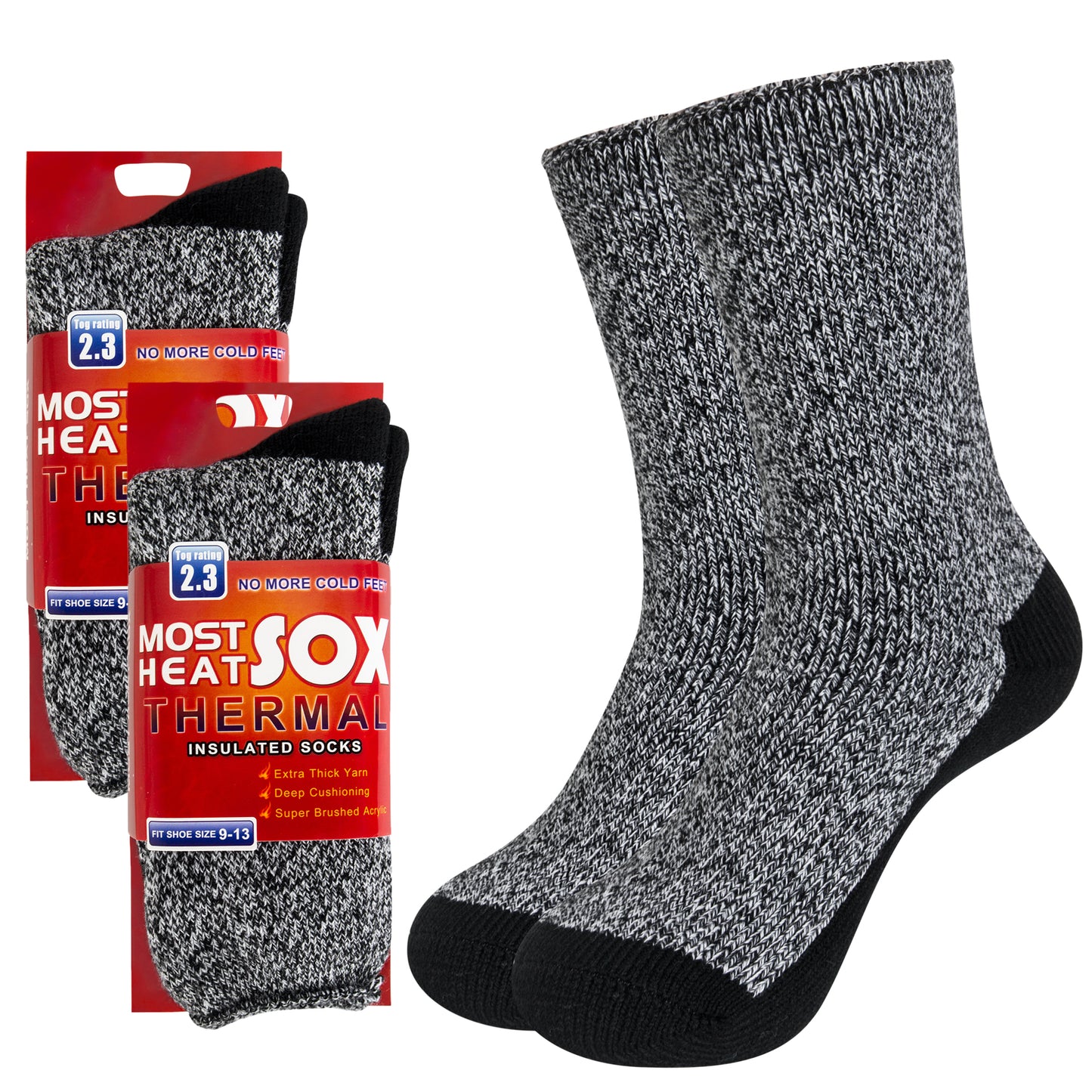 Loritta Thermal Socks for Men Winter Warm Heated Socks for Cold Weather